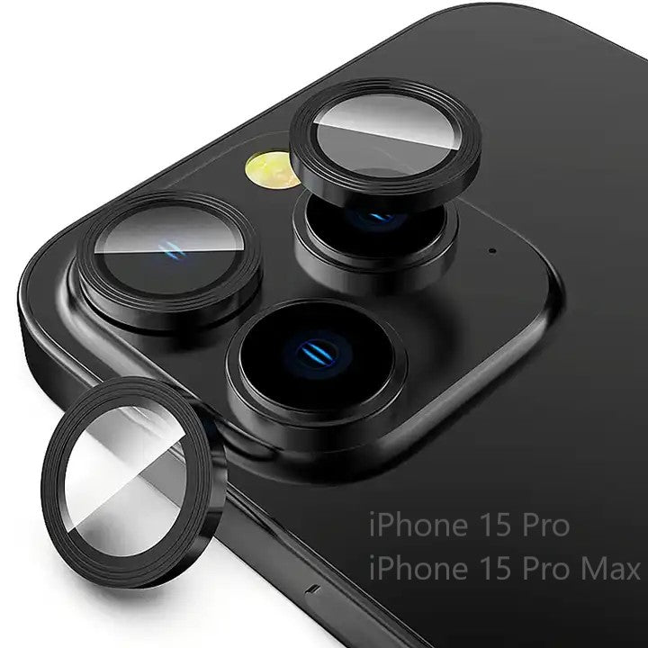 iPhone 15 Pro Camera Lens Protector Black