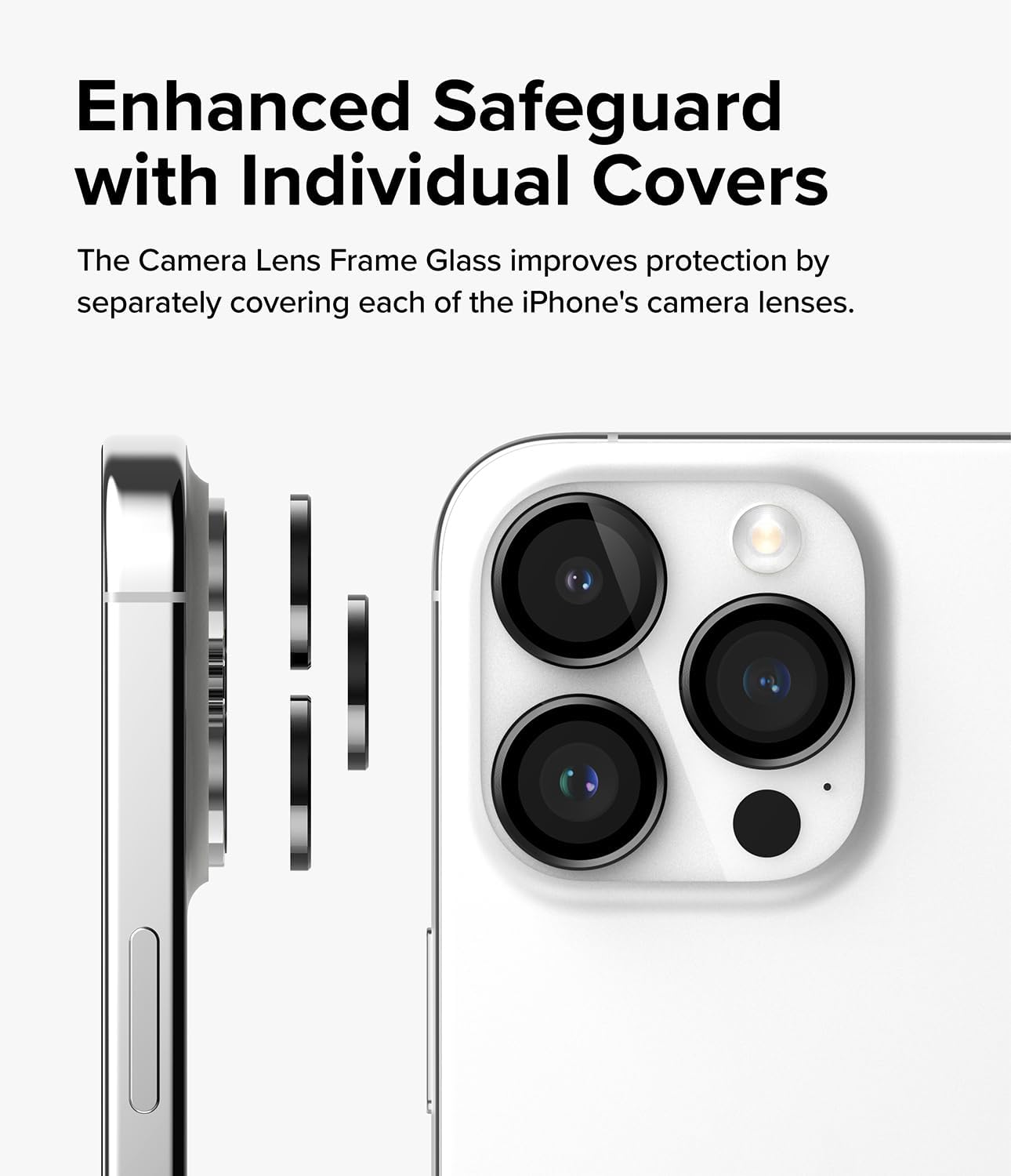 iPhone 15 Pro Camera Lens Protector Black