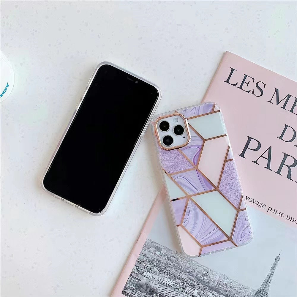Luxe iPhone 15 Pro Case (Geo Purple)