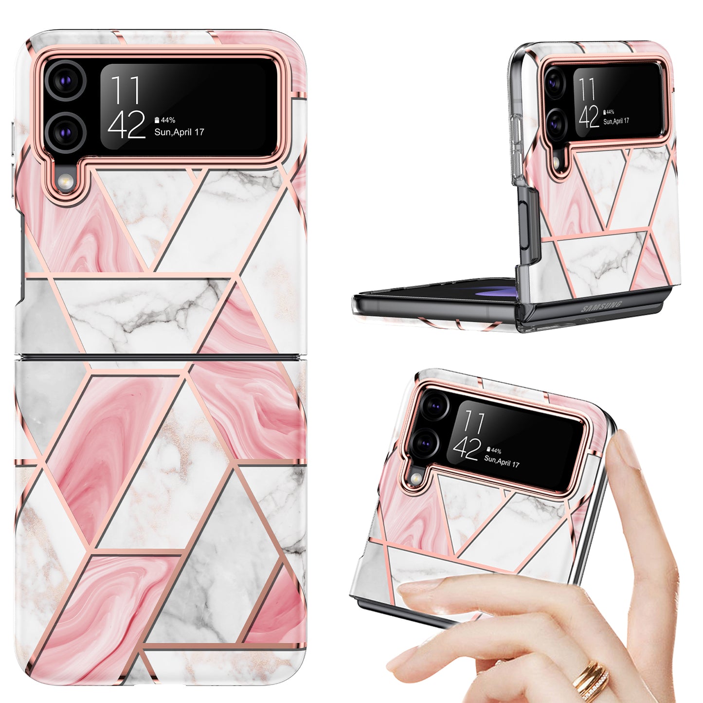 Samsung Galaxy Z Flip 4 Case : Pink Art