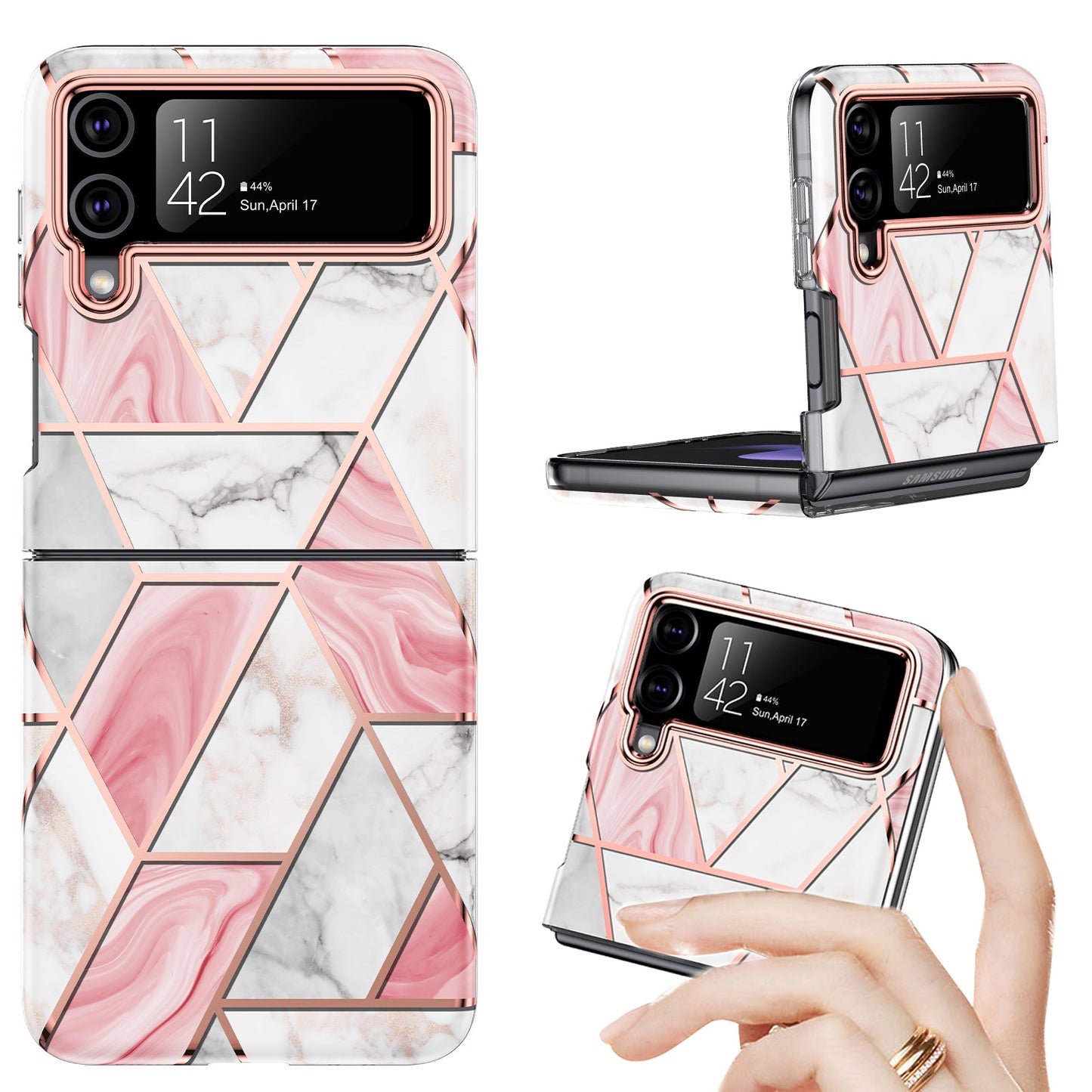 Samsung Galaxy Z flip 3 Case : Pink Art
