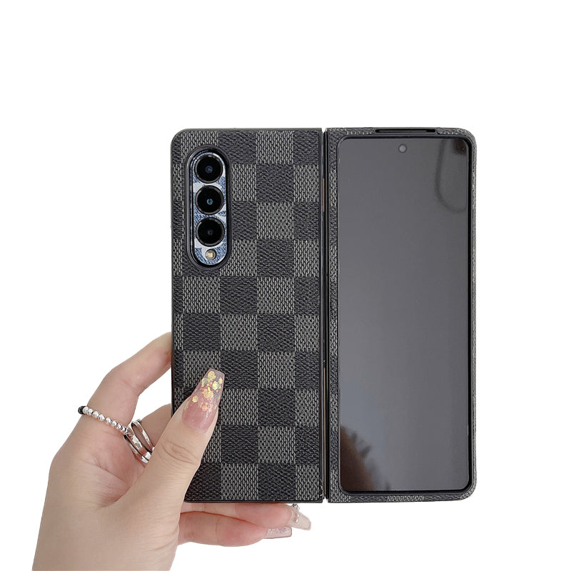 Samsung Galaxy Z Fold 4 Case : Black Checks