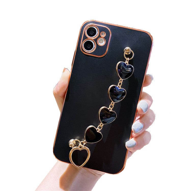 Premium iPhone 14 Case : Black Hearts Holder