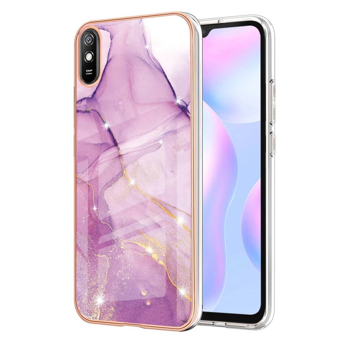 Elegant Redmi 9A back cases and covers (Marble Purple)