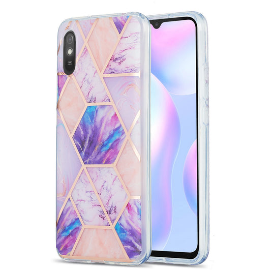 Elegant Redmi 9A back cases and covers (Geo Purple)