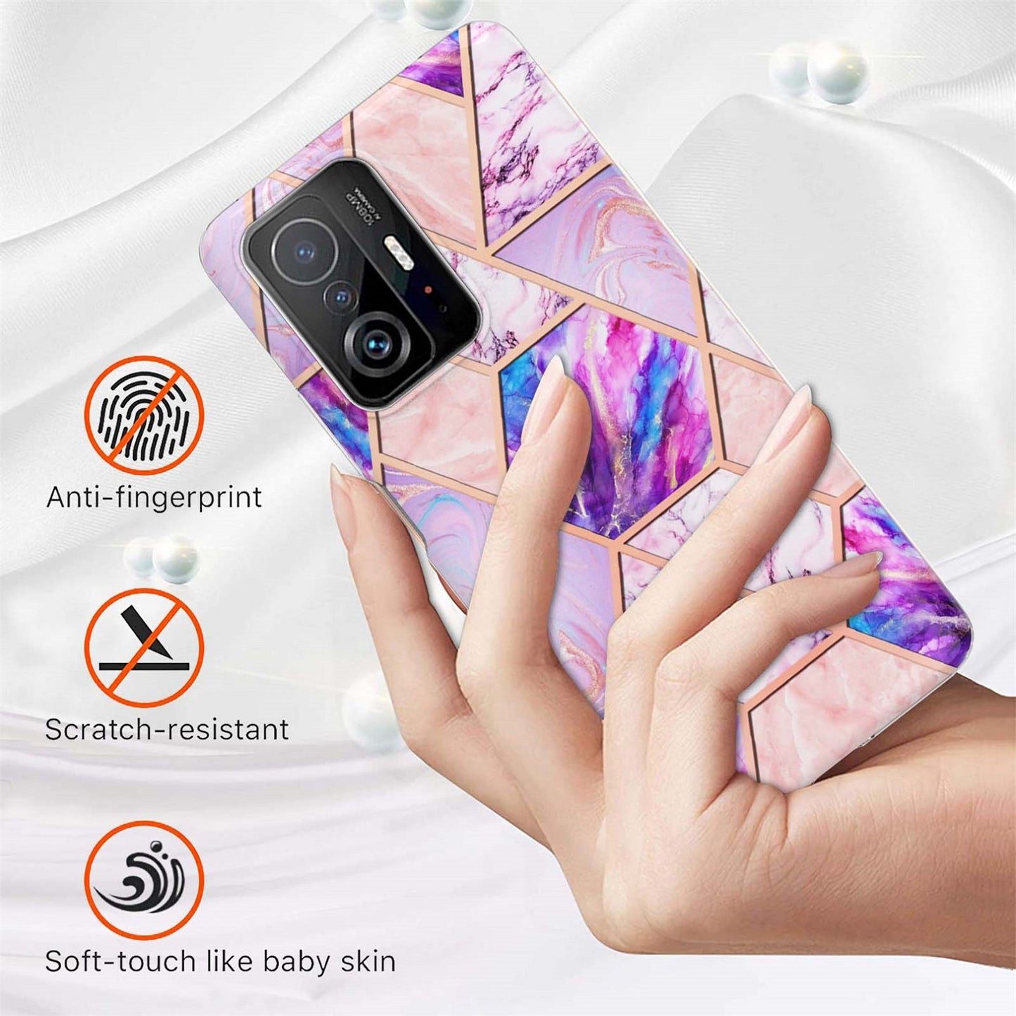 Gorgeous Xiaomi 11T Case & mi 11T Pro 5G cover (Geo Purple)