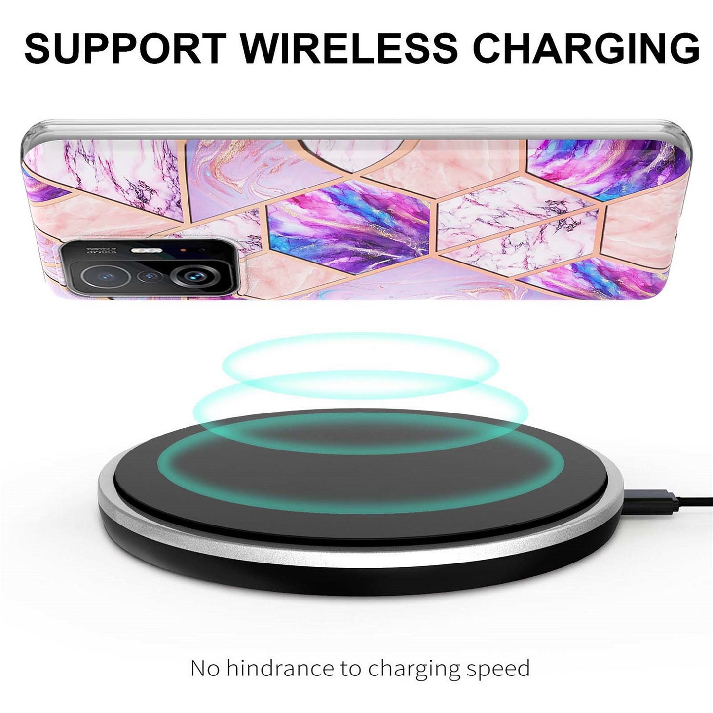 Gorgeous Xiaomi 11T Case & mi 11T Pro 5G cover (Geo Purple)
