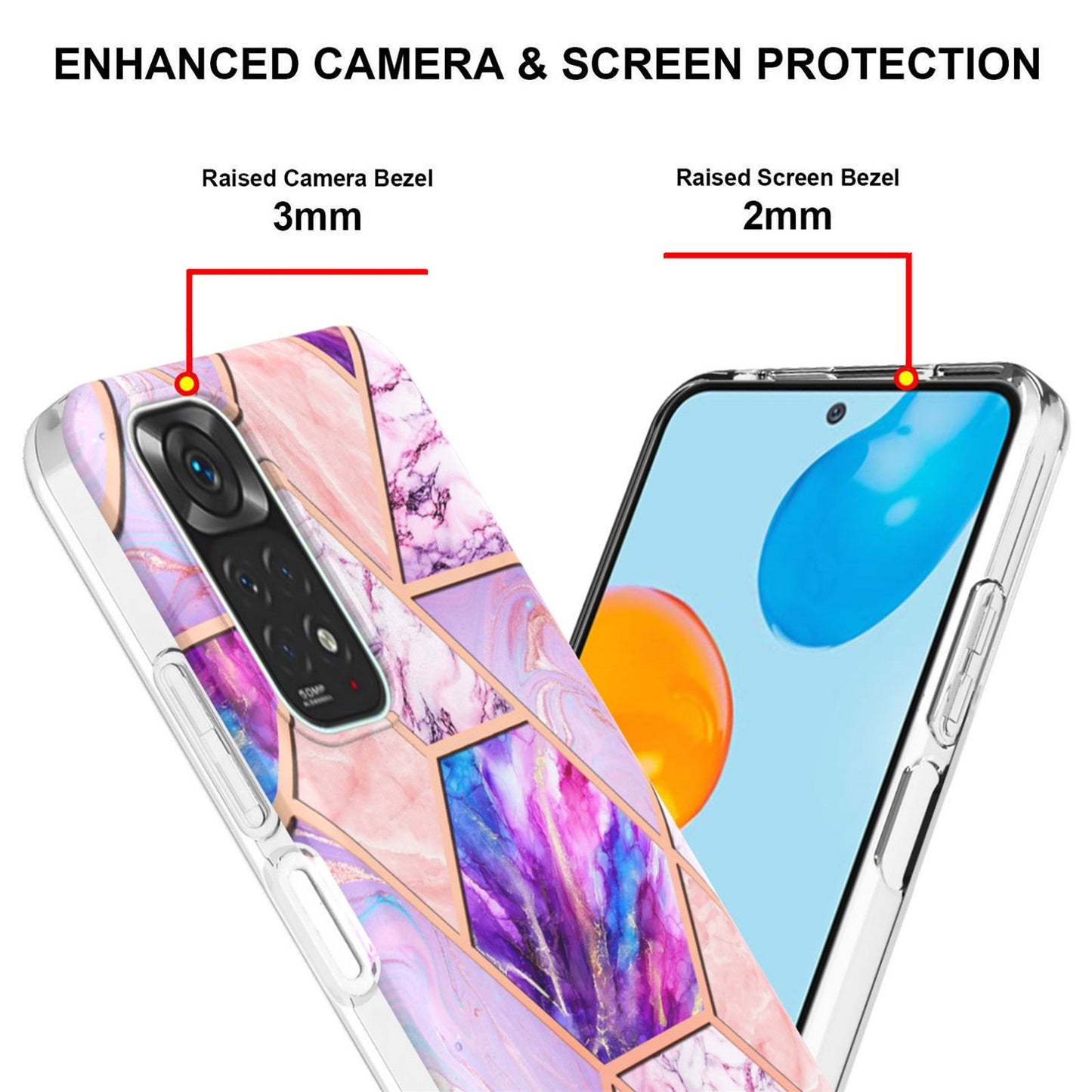 Exquisite Redmi Note 11 & 11s Cases & Covers (Geo Purple)