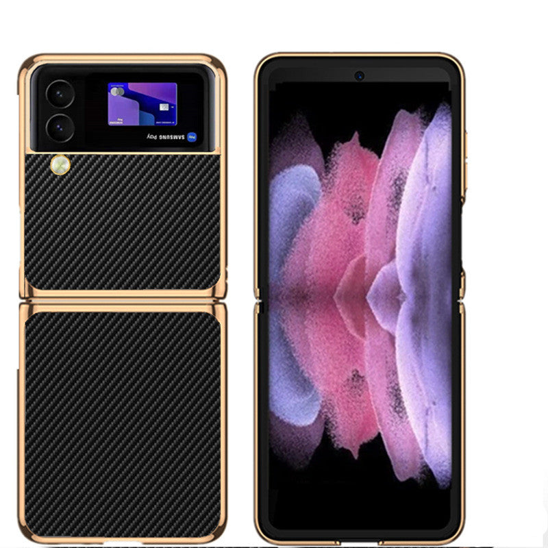 Samsung Galaxy Z flip 3 Case : Black Gold
