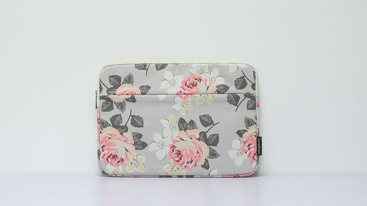 MVYNO Laptop Macbook floral fashion flower bag slipcase sleeve for women girls