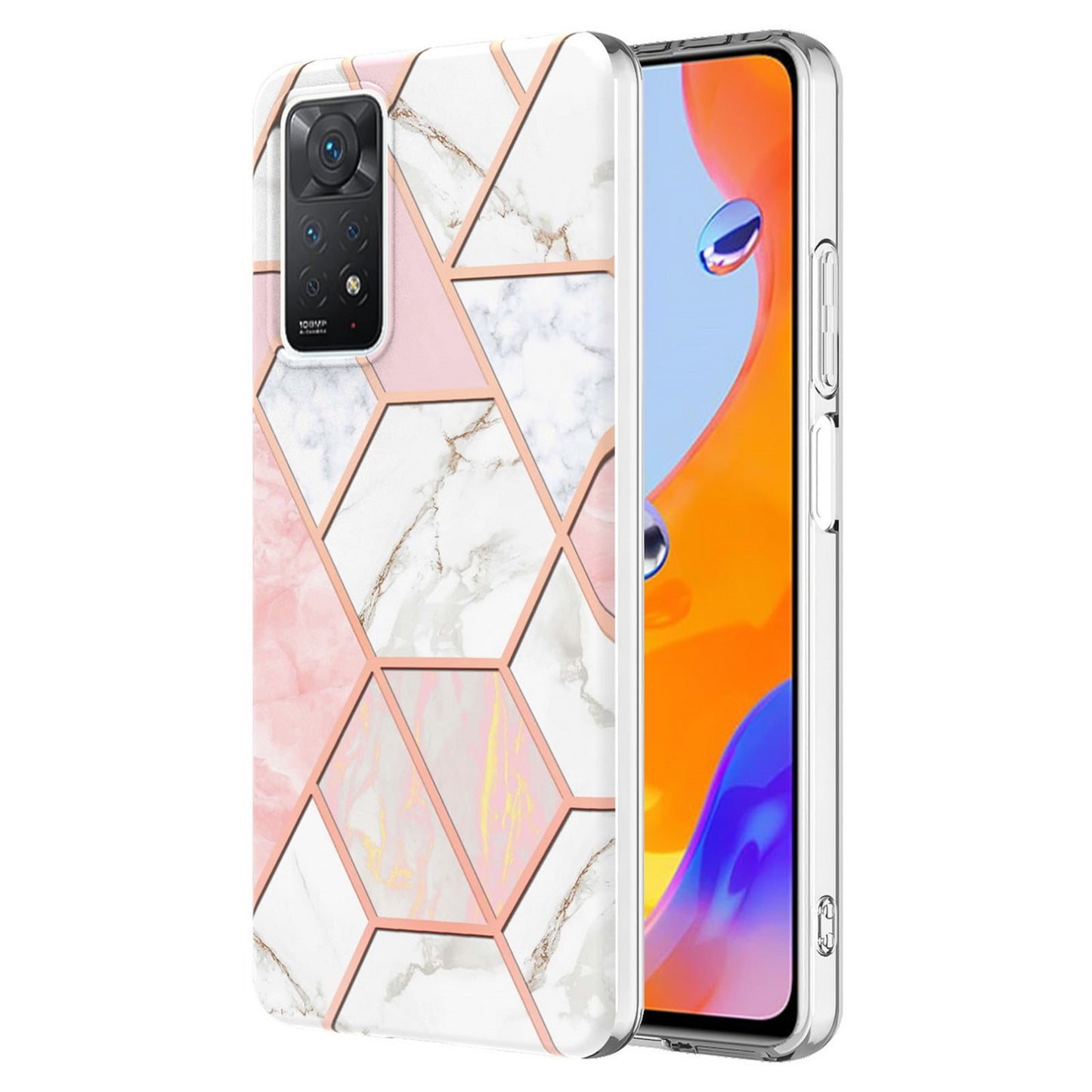 Exclusive Redmi note 11 Pro + 5G Case & cover (Geo Pink)