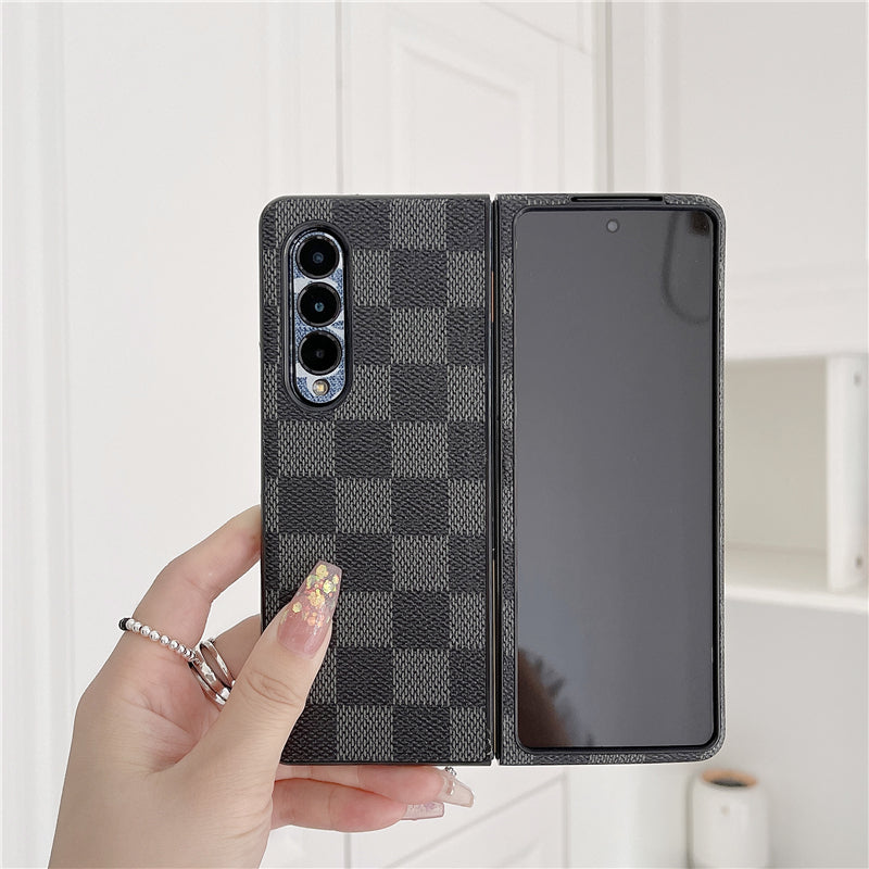 Samsung Galaxy Z Fold 3 Case : Black Checks