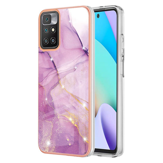 Beautiful Redmi 10 Prime Cases & Covers (Marble Purple)