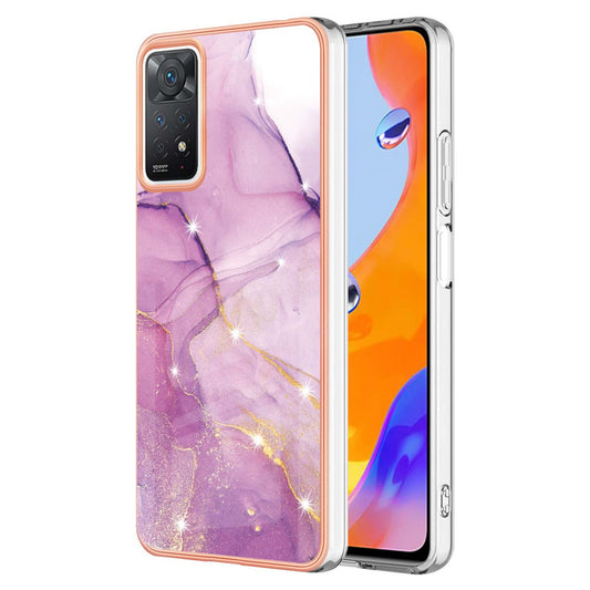 Exclusive Redmi note 11 Pro + 5G Case & cover (Marble Purple)