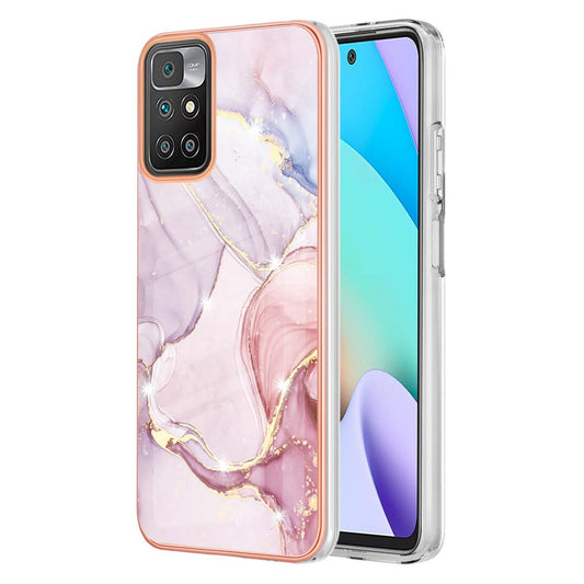 Beautiful Redmi 10 Prime Cases & Covers (Marble Pink)
