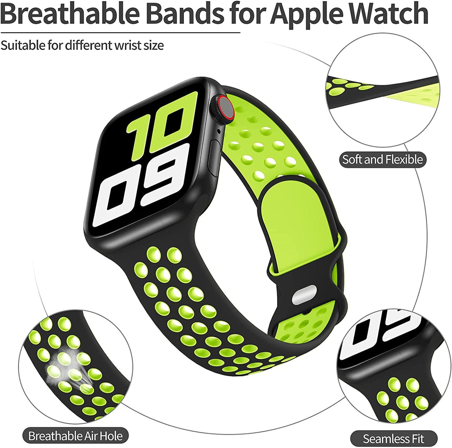 Breathable Sporty iWatch Bands