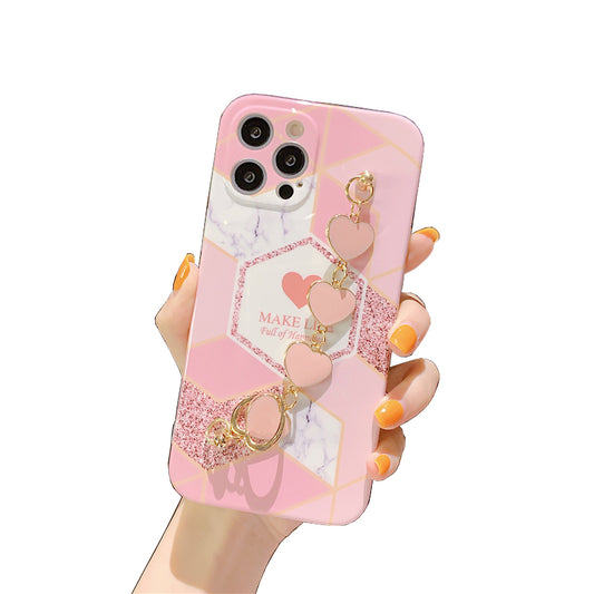 Premium iPhone 14 Pro Case : Bling Pink Holder
