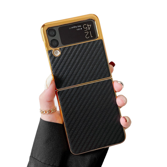 Samsung Galaxy Z flip 3 Case : Black Gold