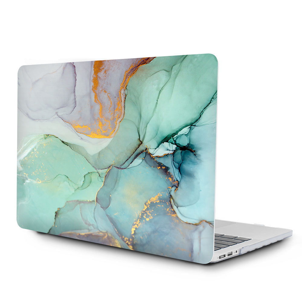 MVYNO Macbook front back case cover idea blue marble