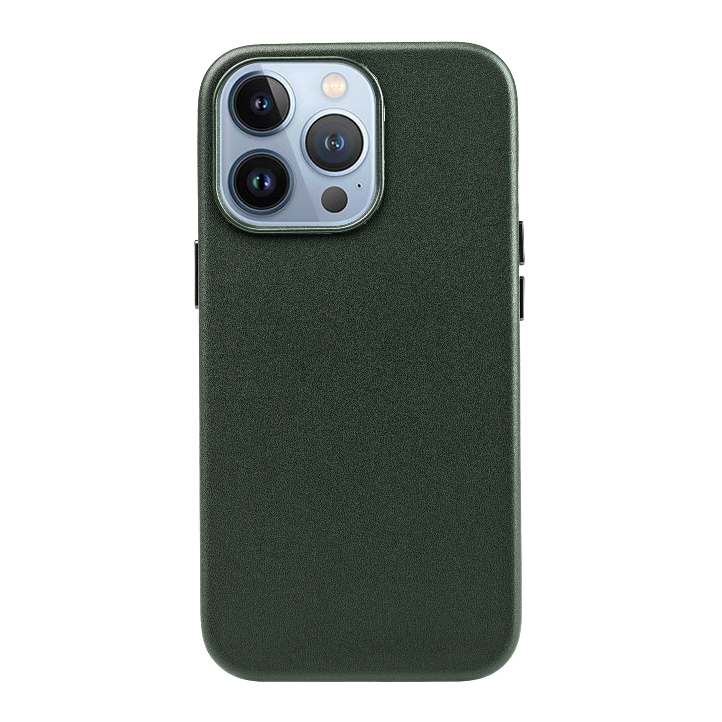 iPhone 15 Pro Max Leather Magsafe Case : Forest Green
