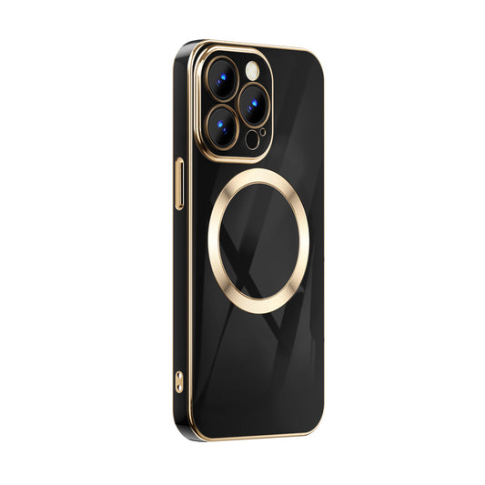 Luxury iPhone 13 Case : Black Magsafe
