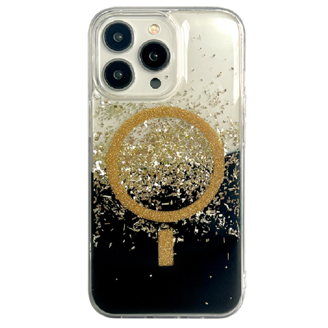 iPhone 13 Case | Black Gold Star Magsafe