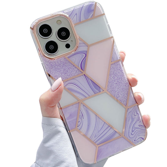 Luxe iPhone 15 Pro Case (Geo Purple)