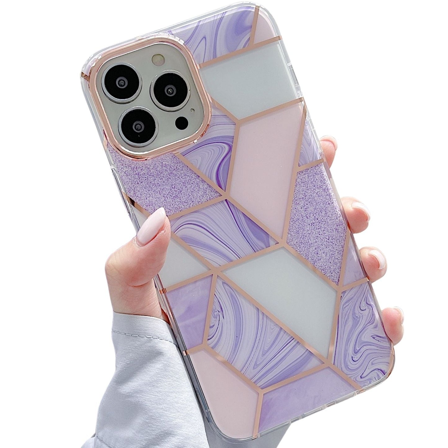 Luxe iPhone 14 Pro Case (Geo Purple)