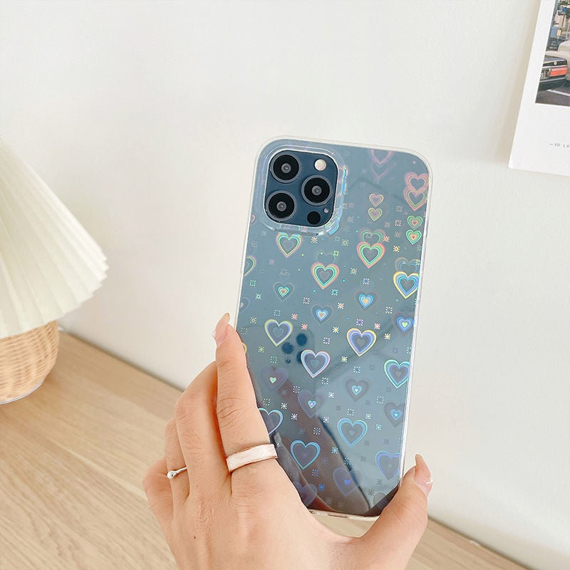 iPhone 14 Case : Hologram Hearts