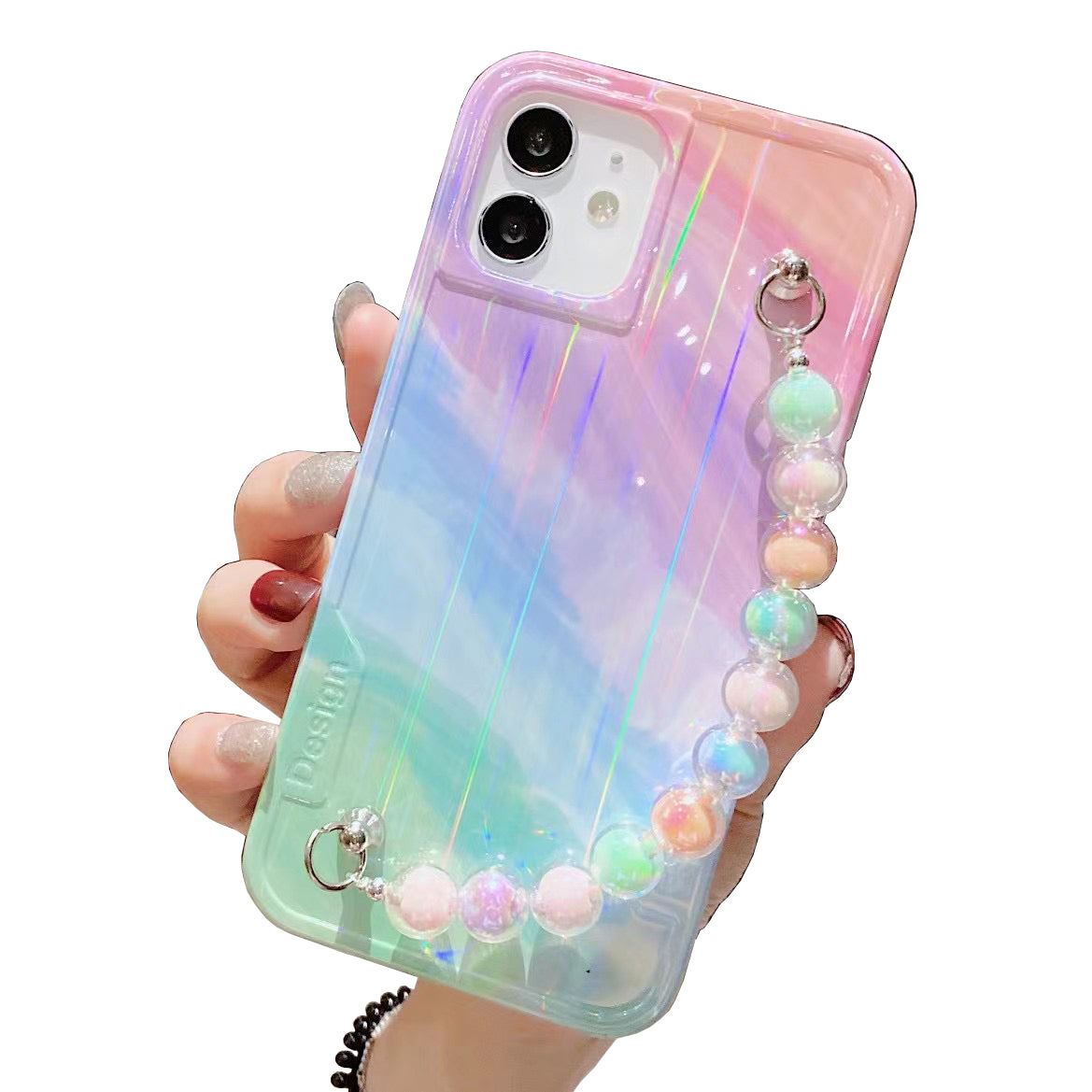 Premium iPhone 14 Case : Multi Pearl Holder