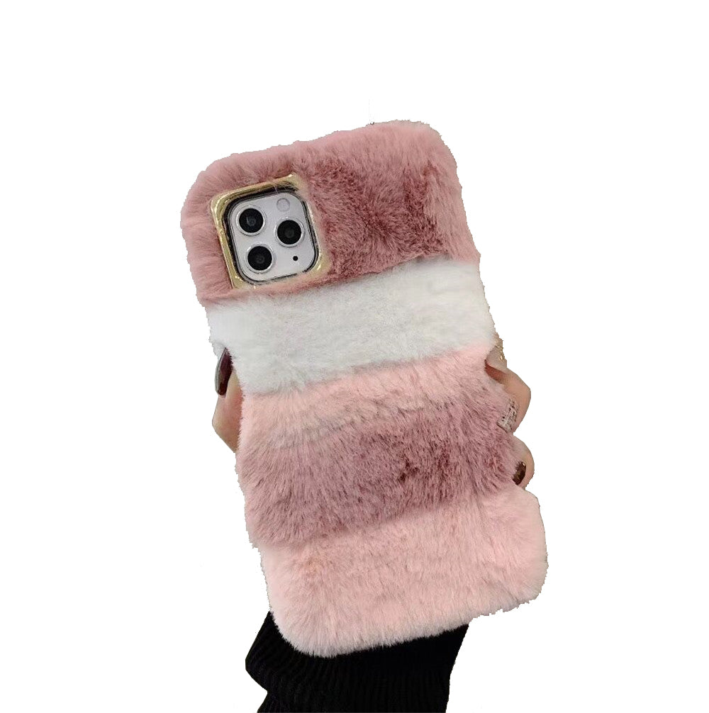 iPhone 14 Case : Soft Pink Fur