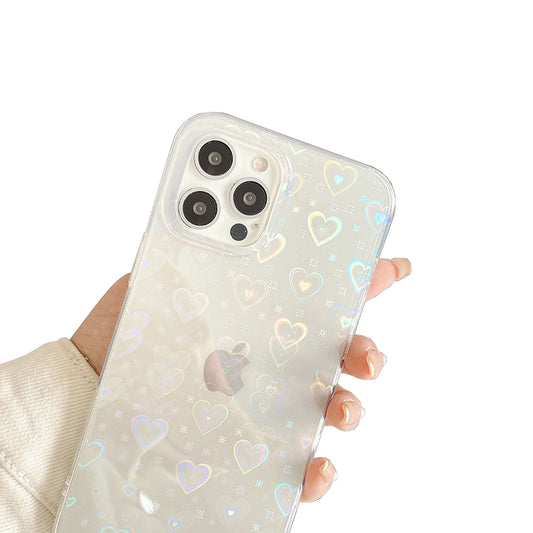iPhone 13 Case : Hologram Hearts