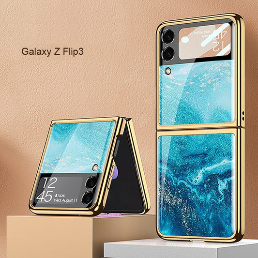 Samsung Galaxy Z flip 3 Case : Bold Blue