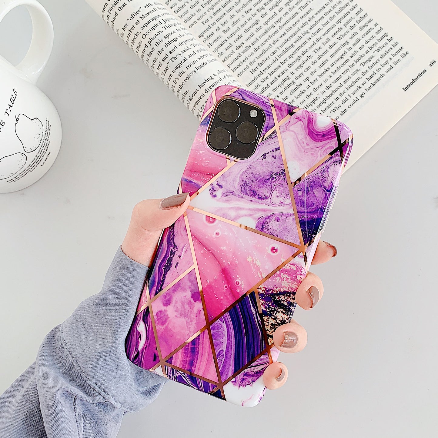 MVYNO iphone quirky purple cover case