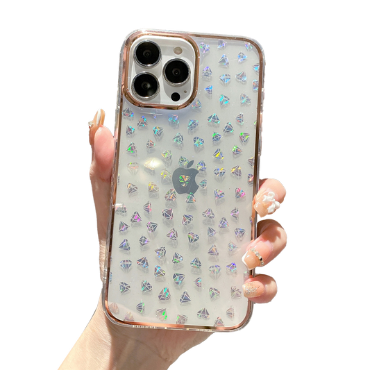 iPhone 13 Case : Hologram Diamonds