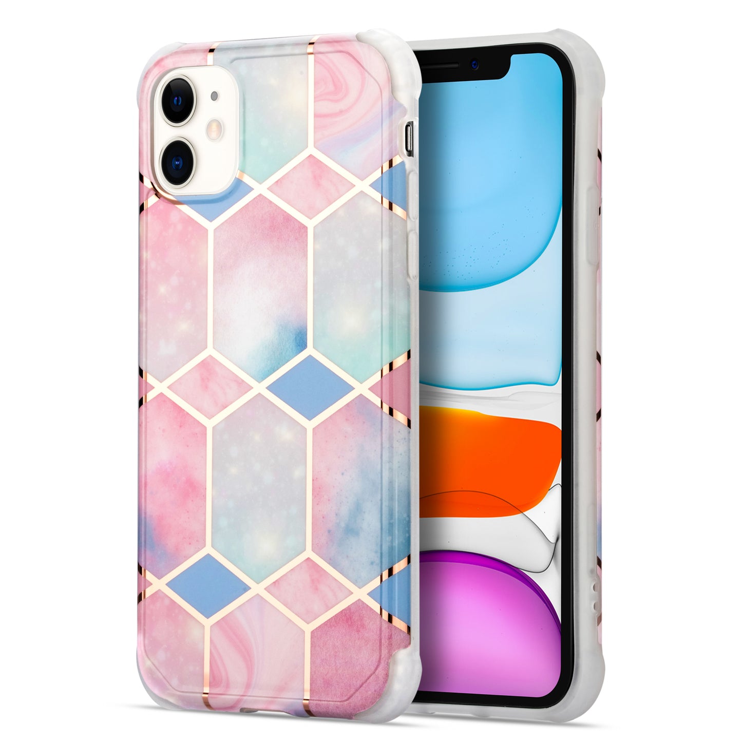 iPhone 14 Case : Pink n Blue