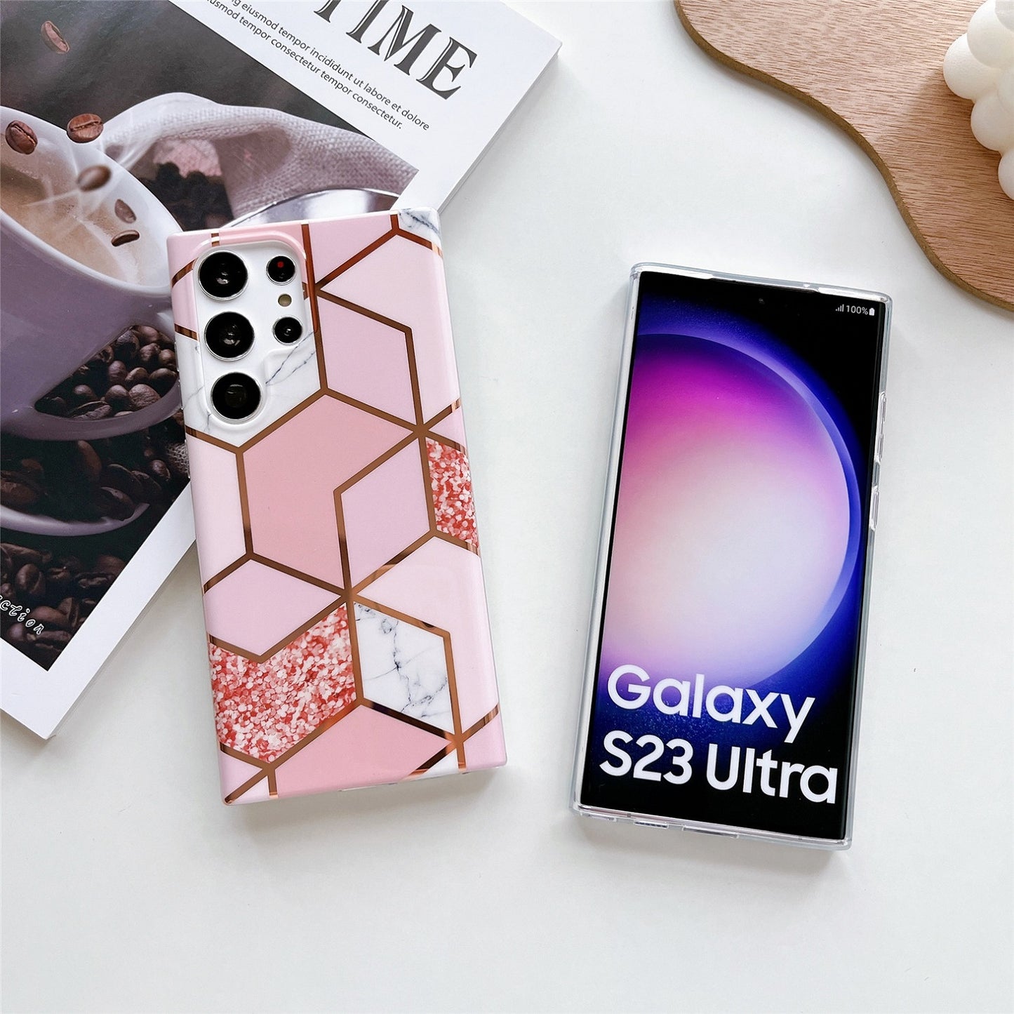 Samsung S23 Ultra Case : Bling Pink