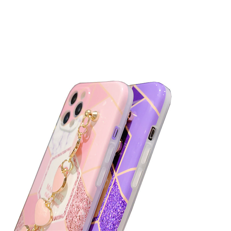 Premium iPhone 13 Case : Bling Pink Holder